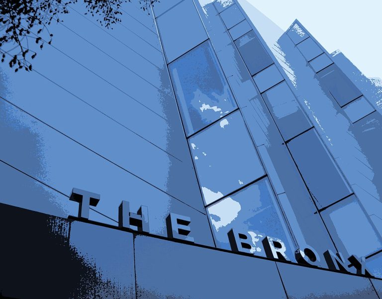 The exterior of the Bronx Museum of the Arts