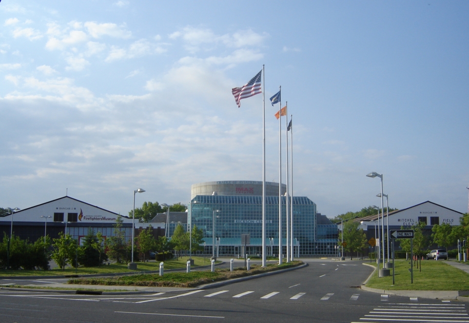 Exterior of the Cradle of Aviation Museum in Garden City