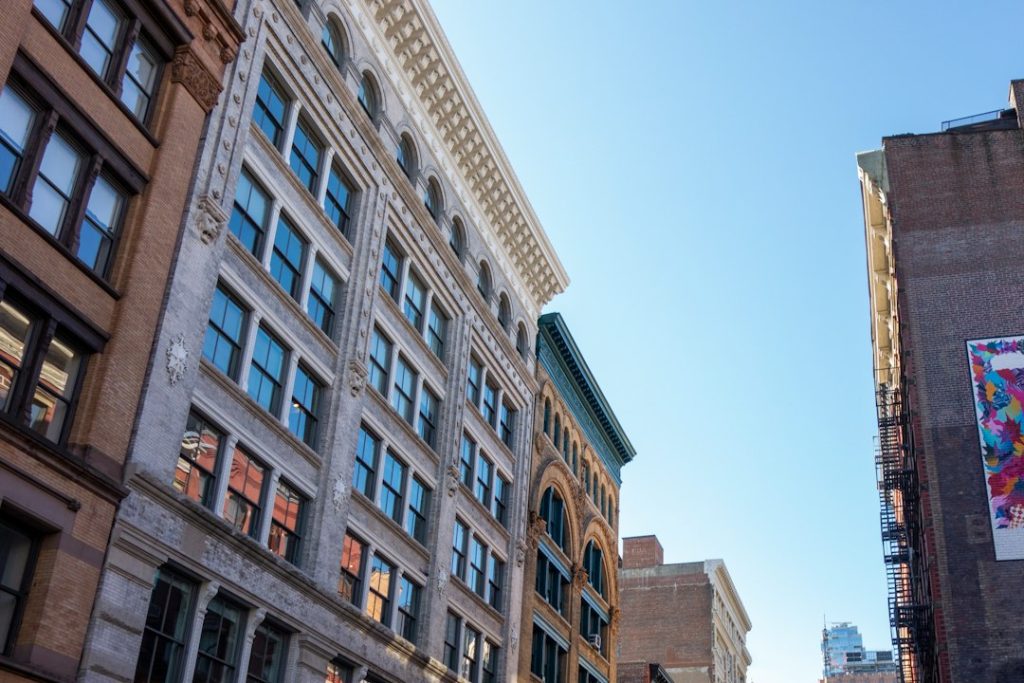 Rows of cast-iron façades in SoHo