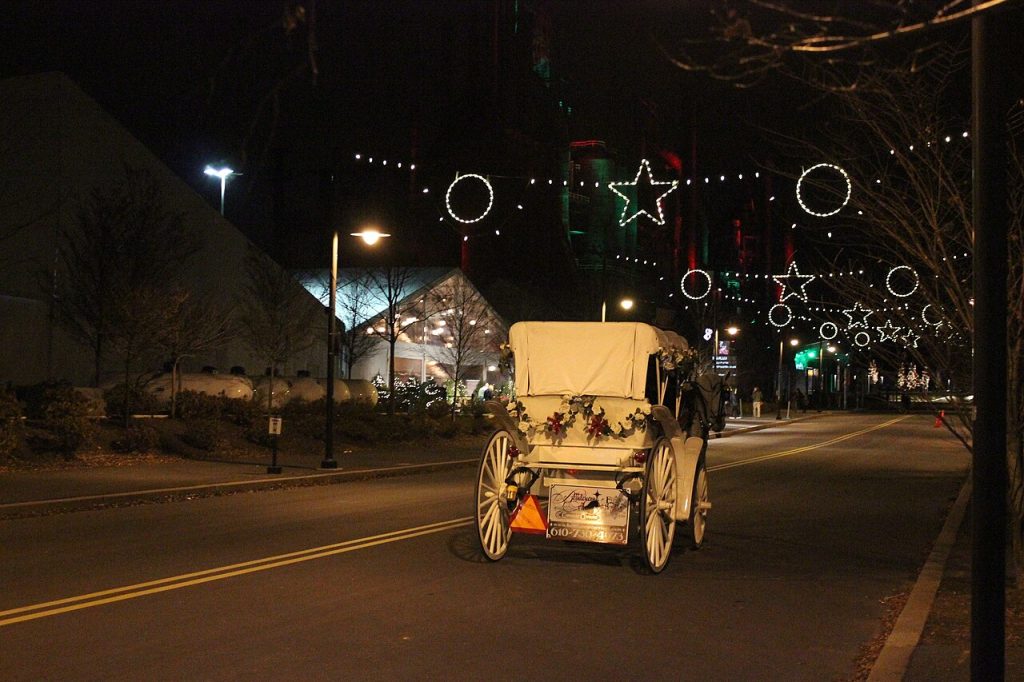 SteelStacks in Bethlehem during an earlier holiday season