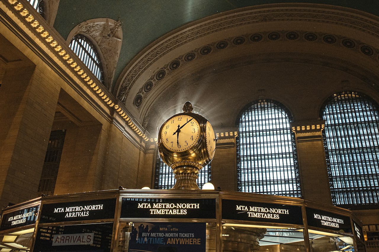 The clock in Grand Central Terminal