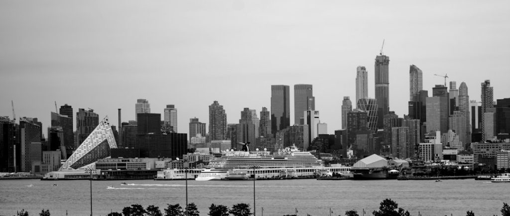 Intrepid Museum seen across the Hudson River
