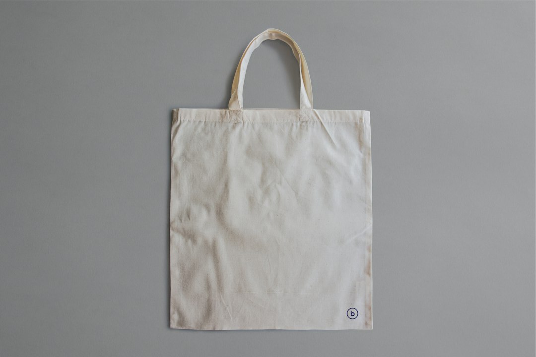 A plain fabric tote bag; reusable-bag category inspiration